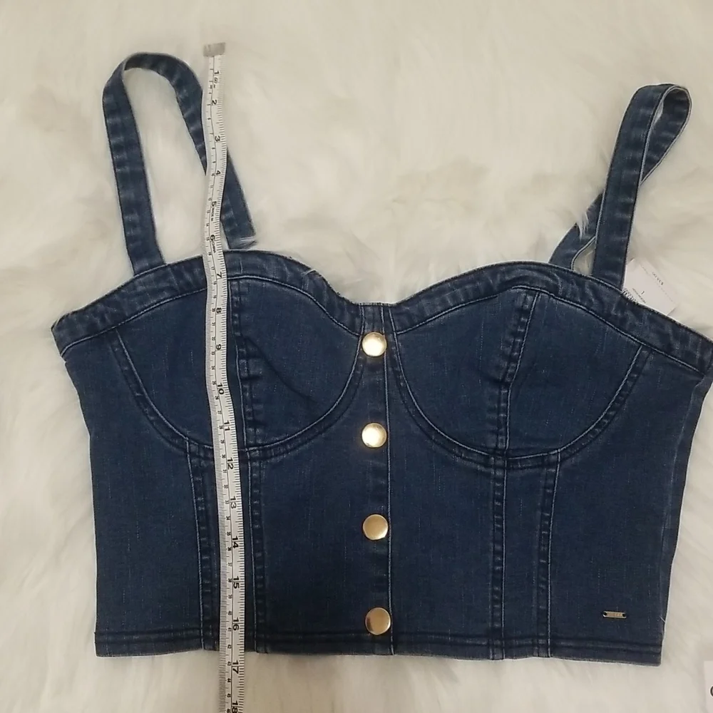 Nwt Guess denim bustier - Picture 9 of 9